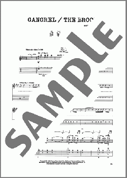 Gangrel/The Brood（Jim Johnston）のギターソロ楽譜のサンプル画像