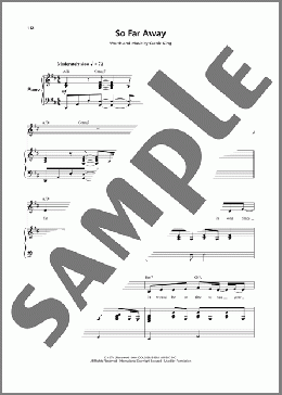 So Far Away（Carole King）のその他楽譜のサンプル画像