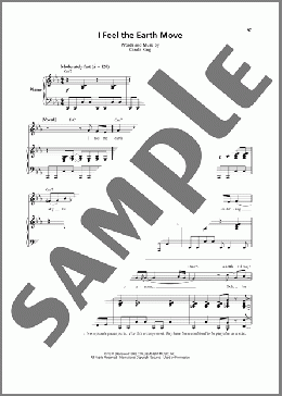 I Feel The Earth Move（Carole King）のその他楽譜のサンプル画像