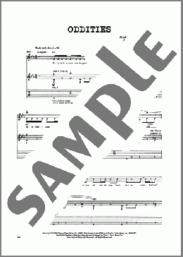 Oddities（Jim Johnston）のギターソロ楽譜のサンプル画像