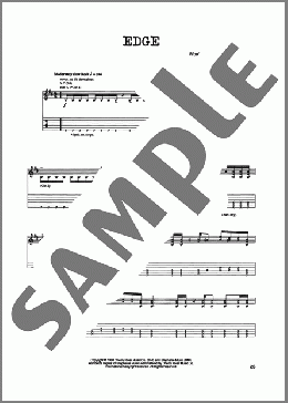 Edge（Jim Johnston）のギターソロ楽譜のサンプル画像