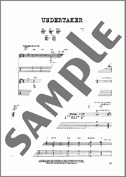 Undertaker（Jim Johnston）のギターソロ楽譜のサンプル画像