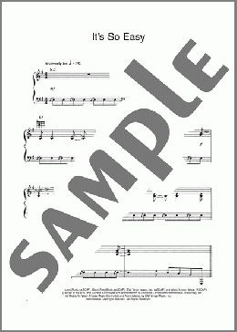 It's So Easy(Guns N' Roses)のピアノ & ボーカル & ギター楽譜のサンプル画像