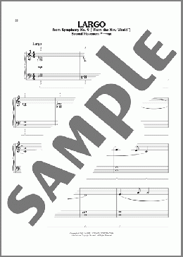 Largo (arr. Phillip Keveren)（Antonin Dvorak）のピアノソロ楽譜のサンプル画像