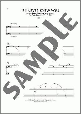 If I Never Knew You (End Title) (from Pocahontas)（Jon Secada and Shanice）のピアノ連弾楽譜のサンプル画像
