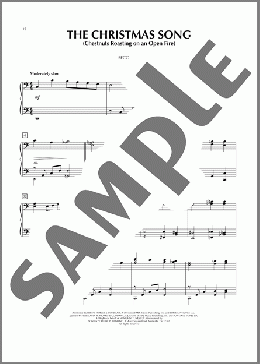 The Christmas Song (Chestnuts Roasting On An Open Fire)（John Denver）のピアノ連弾楽譜のサンプル画像