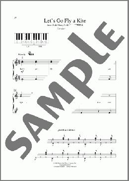 Let's Go Fly A Kite (from Mary Poppins)（Sherman Brothers）のピアノソロ楽譜のサンプル画像
