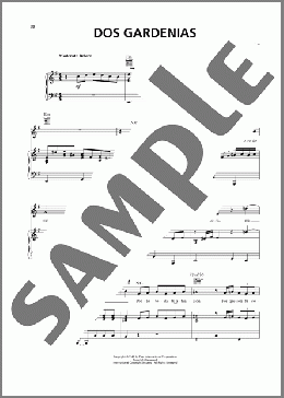 Dos Gardenias(Buena Vista Social Club)のピアノ & ボーカル & ギター楽譜のサンプル画像