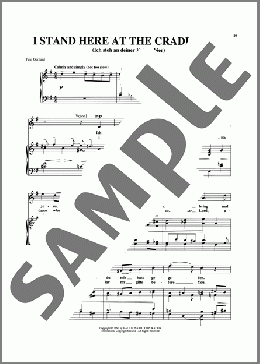 I Stand Here At The Cradleside（Sigfrid Karg-Elert）のピアノ & ボーカル楽譜のサンプル画像