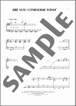 Are You Lonesome Tonight?(Elvis Presley)のピアノソロ楽譜のサンプル画像