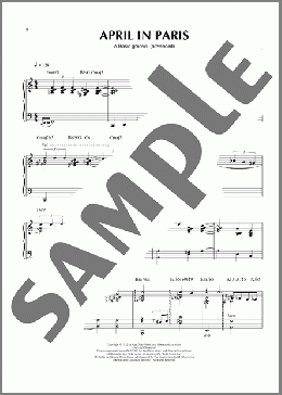 April In Paris (arr. Thomas Coppola)(Count Basie)のピアノソロ楽譜のサンプル画像