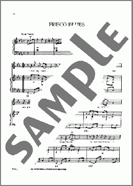 Frisco Blues（John Lee Hooker）のピアノ & ボーカル & ギター楽譜のサンプル画像