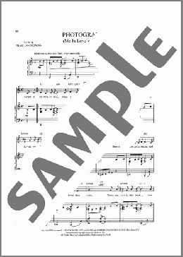 Photographs (Me In Love With You)（Alec Wilder/Fran Landesman）のピアノ & ボーカル & ギター楽譜のサンプル画像