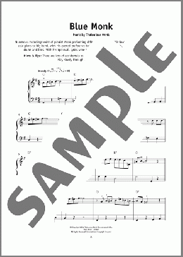 Blue Monk（Thelonious Monk）のその他楽譜のサンプル画像