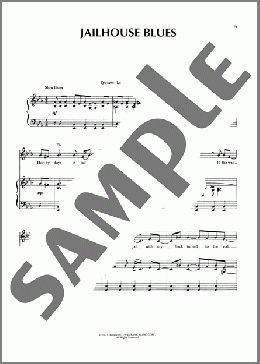 Jailhouse Blues(Bessie Smith)のピアノ & ボーカル & ギター楽譜のサンプル画像