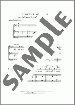 If Love's Like A Lark（Alec Wilder/Arnold Sundgaard）のピアノ & ボーカル & ギター楽譜のサンプル画像