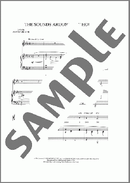 The Sounds Around The House（Alec Wilder/Johnny Mercer）のピアノ & ボーカル & ギター楽譜のサンプル画像