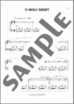 O Holy Night (arr. Phillip Keveren)（John S. Dwight (trans.)）のピアノソロ楽譜のサンプル画像