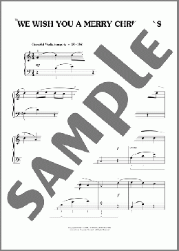 We Wish You A Merry Christmas (arr. Phillip Keveren)（Traditional English Folksong）のピアノソロ楽譜のサンプル画像