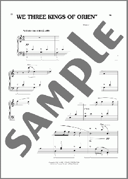 We Three Kings Of Orient Are (arr. Phillip Keveren)（John H. Hopkins, Jr.）のピアノソロ楽譜のサンプル画像