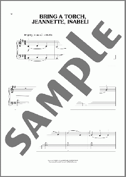 Bring A Torch, Jeannette, Isabella (arr. Phillip Keveren)（17th Century French Carol）のピアノソロ楽譜のサンプル画像
