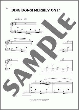 Ding Dong! Merrily On High! (arr. Phillip Keveren)（French Carol）のピアノソロ楽譜のサンプル画像
