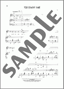 Your Cheatin' Heart（Patsy Cline）のピアノ & ボーカル楽譜のサンプル画像