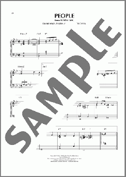 People (arr. Thomas Coppola)（Barbra Streisand）のピアノソロ楽譜のサンプル画像