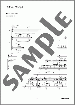 やわらかい月(山崎 まさよし)のギター弾き語り、初級から中級向け楽譜のサンプル画像