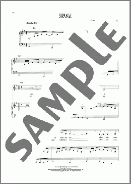 Strange（Patsy Cline）のピアノ & ボーカル楽譜のサンプル画像