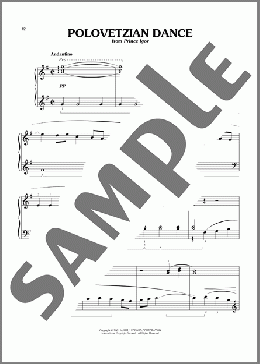 Polovetsian Dances (arr. Phillip Keveren)(Alexander Borodin)のピアノソロ楽譜のサンプル画像