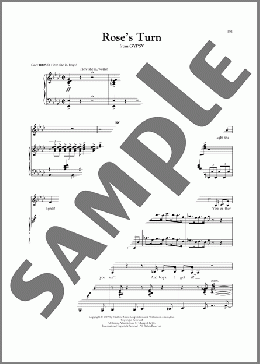 Rose's Turn (from Gypsy)（Bernadette Peters）のピアノ & ボーカル楽譜のサンプル画像