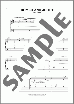 Romeo And Juliet (Love Theme) (arr. Phillip Keveren)（Pyotr Il'yich Tchaikovsky）のピアノソロ楽譜のサンプル画像