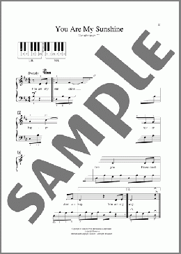 You Are My Sunshine(Duane Eddy/Ray Charles)のピアノソロ楽譜のサンプル画像