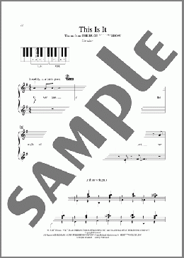 This Is It! (from The Bugs Bunny Show)（Mack David）のピアノソロ楽譜のサンプル画像