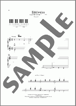 Edelweiss (from The Sound Of Music)(Rodgers & Hammerstein)のピアノソロ楽譜のサンプル画像