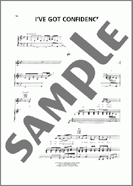 I've Got Confidence（Andrae Crouch）のピアノ & ボーカル & ギター楽譜のサンプル画像
