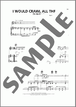 I Would Crawl All The Way (To The River)（Bucky Jones）のピアノ & ボーカル & ギター楽譜のサンプル画像
