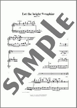 Let The Bright Seraphim(George Frideric Handel)のピアノ & ボーカル楽譜のサンプル画像