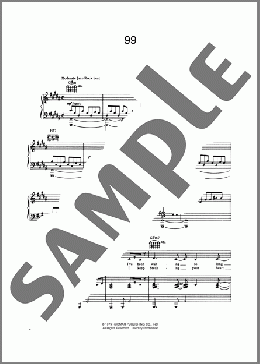 99（Toto）のピアノ & ボーカル & ギター楽譜のサンプル画像