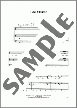 Lido Shuffle（Boz Scaggs）のピアノ & ボーカル & ギター楽譜のサンプル画像