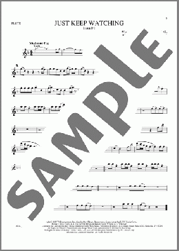 Just Keep Watching (from F1: The Movie)（Tate McRae）のフルート楽譜のサンプル画像