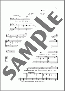 Cape Cod Girls（Traditional Folksong）のピアノ & ボーカル & ギター楽譜のサンプル画像