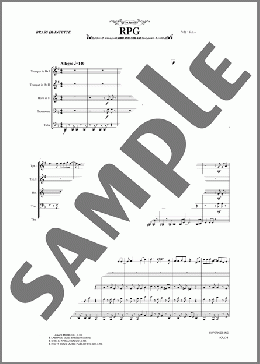 RPG(金管五重奏)（ズーラシアンブラスシリーズ）のアンサンブルフルスコア＋全パート、初級から中級向け楽譜のサンプル画像