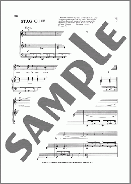 Stag O'Lee（Traditional）のピアノ & ボーカル & ギター楽譜のサンプル画像