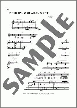 On The Banks Of Allan Waterのピアノ & ボーカル & ギター楽譜のサンプル画像