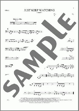 Just Keep Watching (from F1: The Movie)（Tate McRae）のチェロ楽譜のサンプル画像