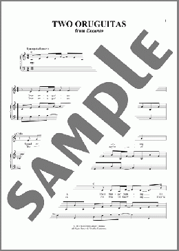 Two Oruguitas (from Encanto)（Lin-Manuel Miranda）のピアノ & ボーカル楽譜のサンプル画像