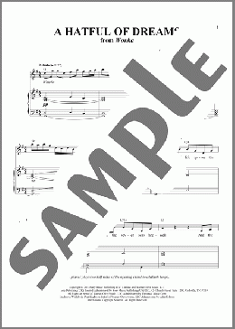 A Hatful Of Dreams (from Wonka)（Neil Hannon/Paul King/Simon Farnaby）のピアノ & ボーカル楽譜のサンプル画像