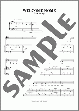Welcome Home (from Fanny)（Harold Rome）のピアノ & ボーカル楽譜のサンプル画像